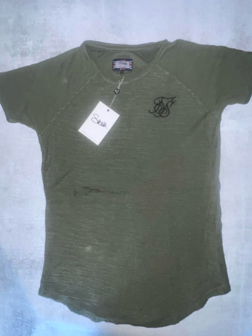 SikSilk Olive Short Sleeve Men's Tee